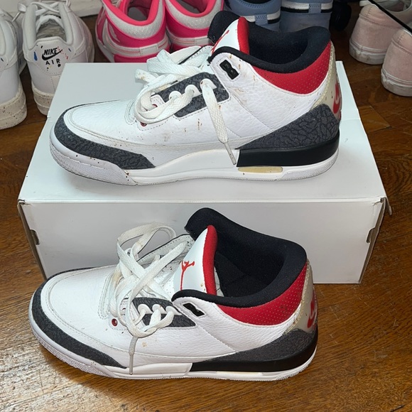 Jordan Other - 👟 WHITE CEMENT 3’s 👟 SIZE 5.5Y